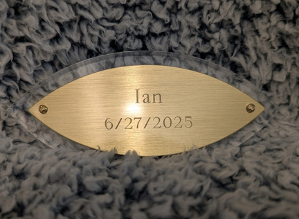 A memorial leaf honoring Ian